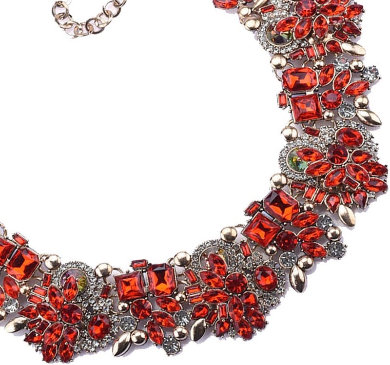 Zthread Bib Statement Necklace Colorful Glass Crystal Collar Choker Necklace for Women Fashion Accessories - Image 5